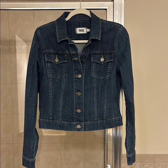 PAIGE Indigo Denim Jacket M $40 - Picture 1 of 6